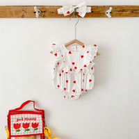 Romper Romper Baby Girl South Korea Love Onesie
