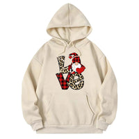 Fleece-lined Long Sleeve Pocket Christmas Sweater