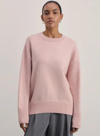 Women's Knitted Round Neck Solid Color Loose Fashion Sweater