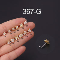 20G Stainless Steel Micro Set Zircon Nose Stud
