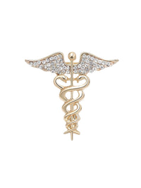 Retro Alloy Oil-Drip Serpentine Animal Brooch Angel Wings Snake Pin Corsage