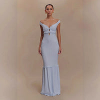 Lace-up Hollow-out Slim-fit Dress Women