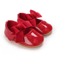 Baby Girl Bowknot PU Soft Bottom Toddler Shoes