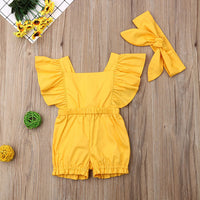 Baby Short Sleeve Thin Pineapple Print Baby Romper