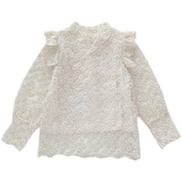 Baby Girl's Western Style All-match Lace Bottoming Shirt