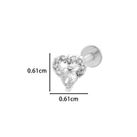 Stainless Steel Internal Thread Flat Bottom Rod Labret