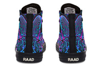 Printed Couple High Top Canvas Shoes