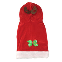 Dog Winter Coat Warm Christmas Clothes Reflective Reversible Cold Weather Dog Jacket Windproof Cozy Dog Vest For Small Medium Large Dogs