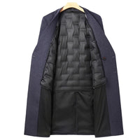 Double Breasted Long Woolen Coat