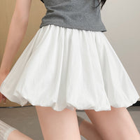 Womens High-waisted Figure-flattering Voluminous Pleated Skirt