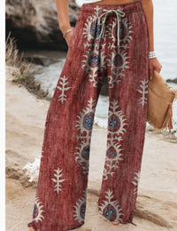 High Waist Casual Loose Wide Leg Pants