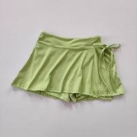 Women's Fashion Sports Side Slit Lace-up Culottes