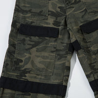 Heavy Industry Camouflage Workwear Men Trousers Stitching