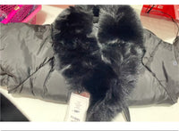 Big Fur Collar Thick Warm Korean Style Light Luxury Trendy Coat