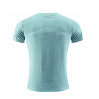 Running Breathable Sweat Absorbing Basketball Workout Exercise T-shirt