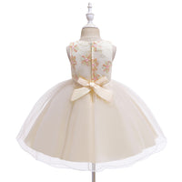 Children's Dress Floral Princess Dress One Year Old Celebration Dress Girls Dress Mesh Flower Children's Dress