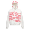 Phantom Letter Niche Design Hooded Fleece Lined Sweater