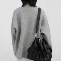 Half Turtleneck Thick Sweater High-grade Sense Idle Style Loose