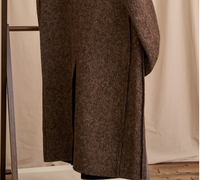 Wool Casual Loose-fitting Mid-length Coat Double-faced