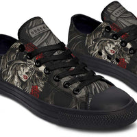 Fashion Printed Couple High Top Canvas Shoes
