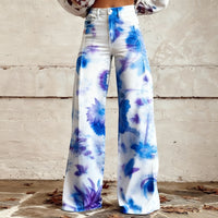 Slim-fit Twill Faux Denim Jeans Casual And Versatile