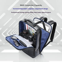 Business First Layer Cowhide Commuter Leather Backpack