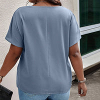 Loose Casual Round-neck Short-sleeved Women's Shirt