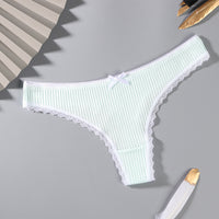 Women's Simple Solid Color Sports Breathable Lace Underwear