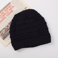 Jacquard Striped Men's Knitted Warm Wool Hat