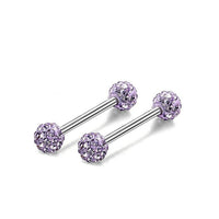 Stainless Steel Studded Tongue Nail Breast