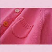 Womens Crew-neck Cardigan Sweater Jacket