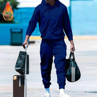 Men's Loose-Fit Two-Piece Sports Sweatshirt Set