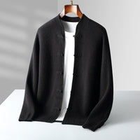 Button Warm Thickened Wool Coat