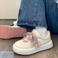 Retro Hong Kong Style Thick Sole Casual Board Shoes For Women