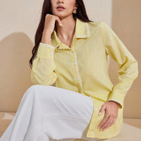 European And American Temperament Lace Long-sleeved Shirt Solid Color Cardigan Top