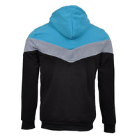 Stitching Sports Drawstring Long-sleeved Casual Men's Hoodie