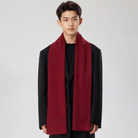 Solid-color Versatile Knitted Wool Scarf