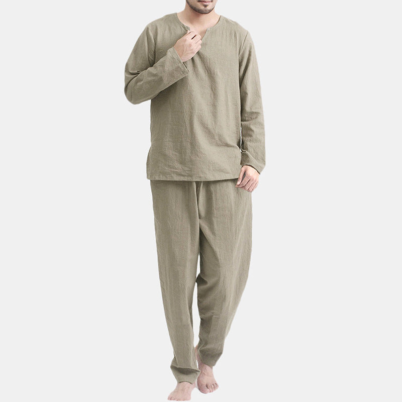 Casual Pajamas Two-piece Thin Breathable And Loose