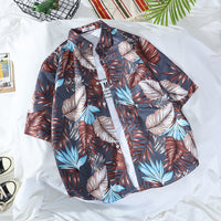 Retro Men's And Women's Loose Couple's Seaside Shirt