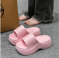 Womens Non-Slip Height-Enhancing Slippers For Home Indoor And Outdoor Wear
