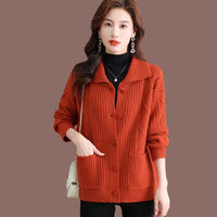 Outerwear Loose Casual Stretch Long Sleeve Sweater