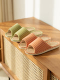 Cotton Linen Slippers Spring And Autumn Fabric Deodorant Home Indoor Non-Slip Home