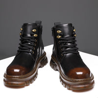 Fleece-lined Warm Cotton British Style Platform Boots
