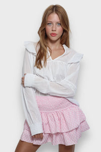 New Skirt Casual Smocking Cake Stripe Printing