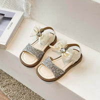 Girls' Summer New Bow Princess Sandals Soft Bottom
