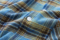 Short Sleeve Plaid Shirt Men's Retro Tie-dye