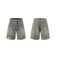 Denim Fashion Loose Leisure All-matching Overall Suit