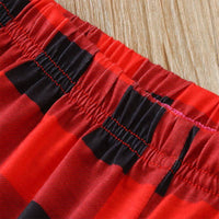 Christmas Parent-child Plaid Long-sleeve Suit Printing