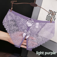 Women's Hollow Bow Cute Open Crotch Briefs