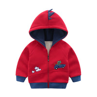 Fashion Simple Children Plus Velvet Padded Jacket